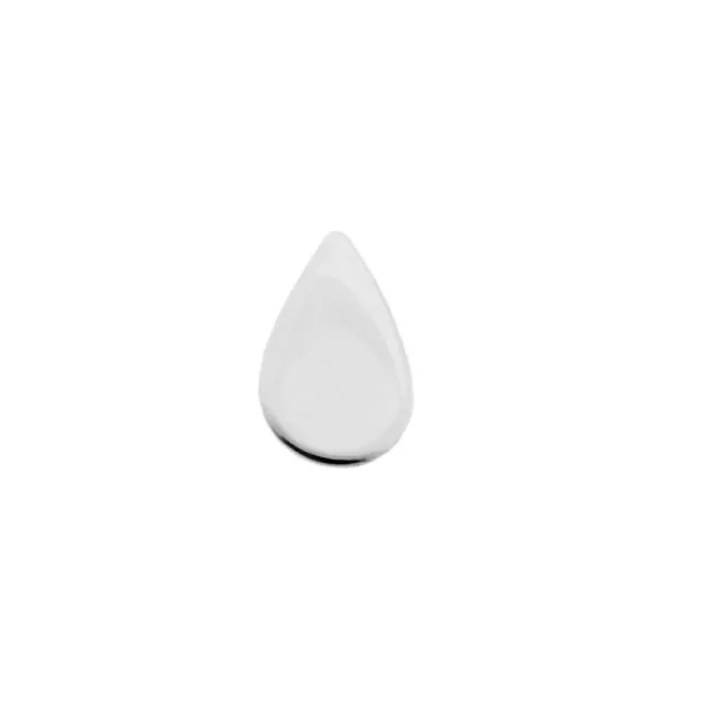 Alchemy Adornment 14K Solid White Gold Teardrop 2,5x3.8 mm - Mirror Finish