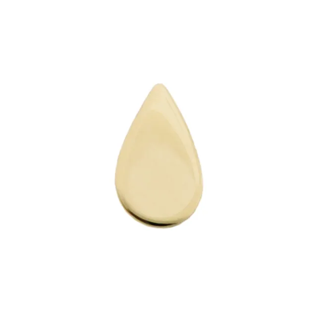 Alchemy Adornment 14K Solid Yellow Gold Teardrop 3x5 mm - Mirror Finish