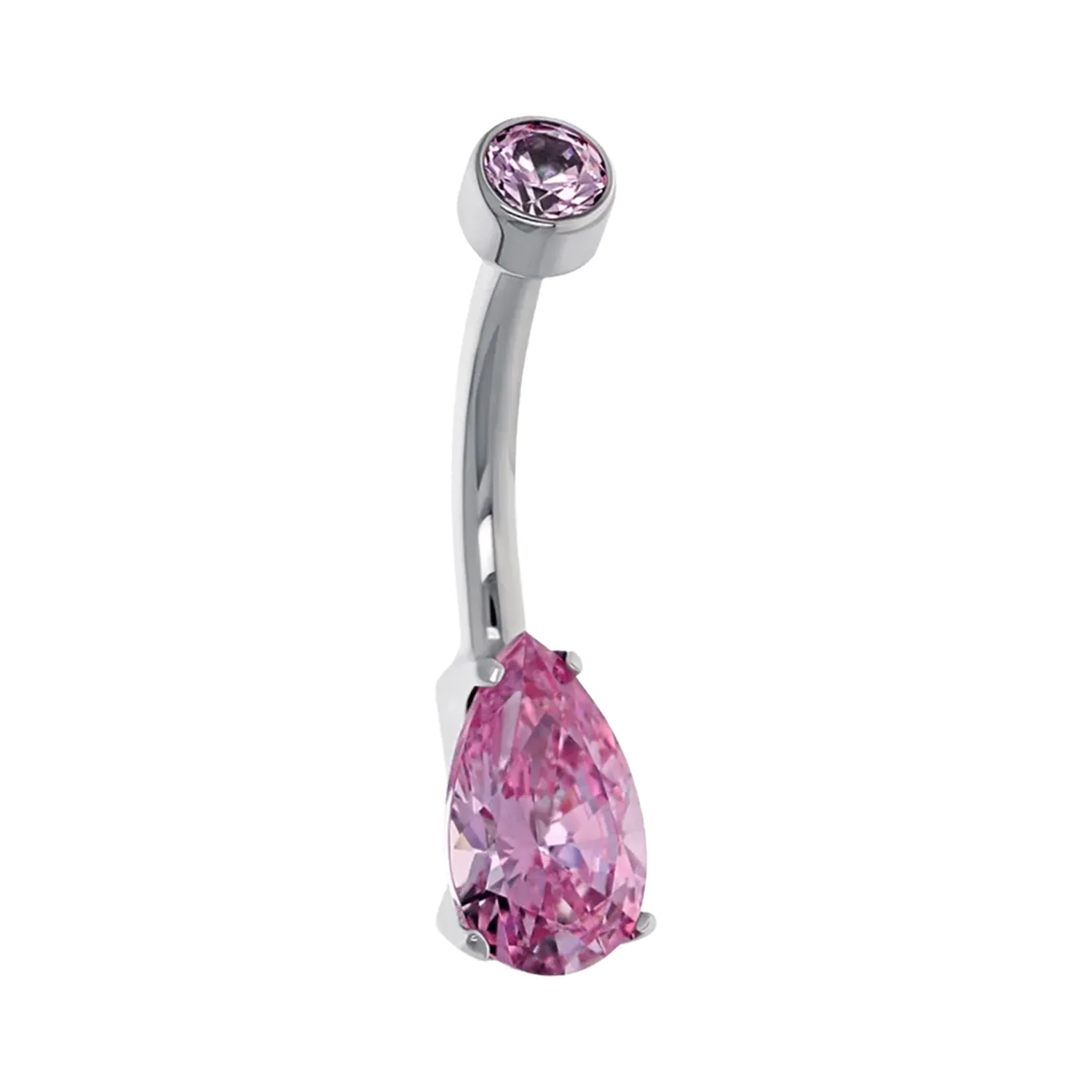 Anatometal Pear Cut Navel Curve - Primrose Anatometal Pear Cut Navel Curve - Primrose