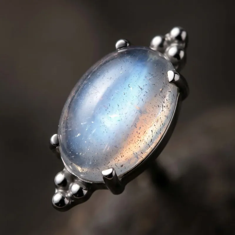 Tremun Titanium Threaded End Nola - Labradorite