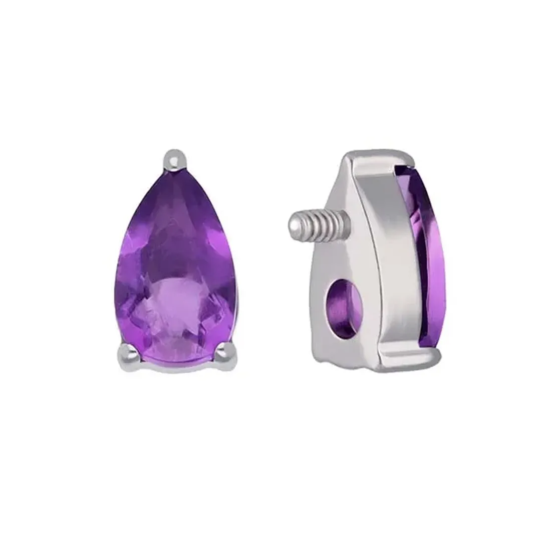 Tremun Titanium Threaded End Stacy - Amethyst