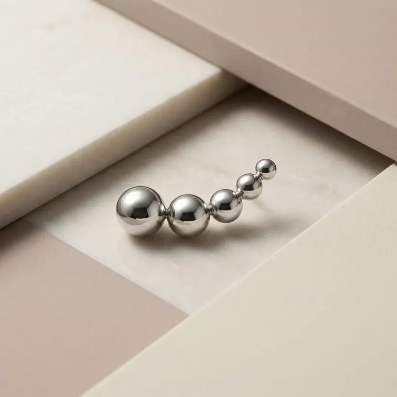 Tremun Titanium Threaded End Comma Cluster - Left Orientation