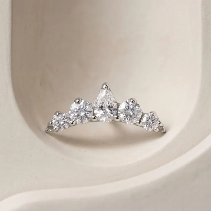 Tremun Titanium Threaded End Michelle - White CZ