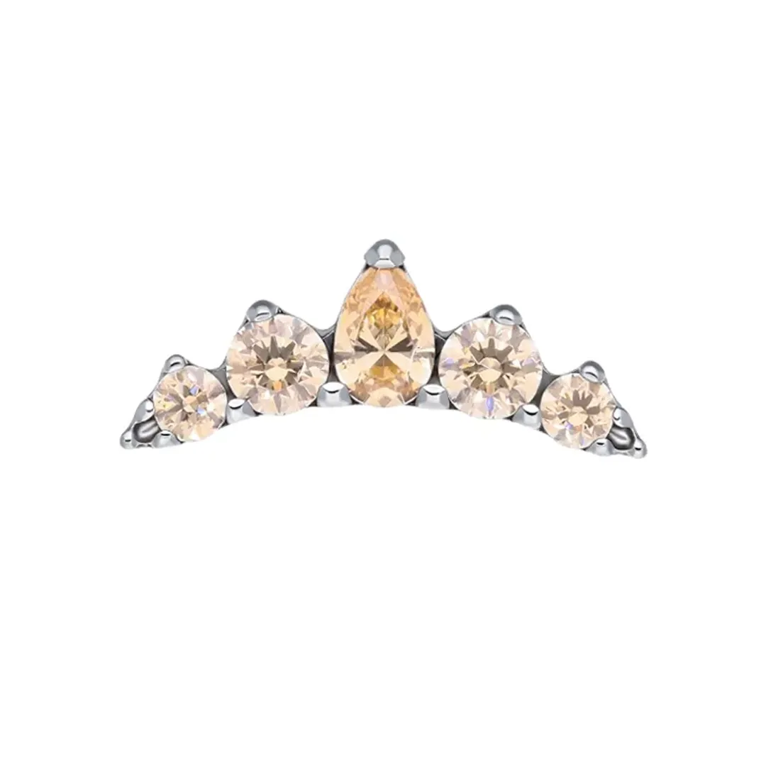 Tremun Titanium Threaded End Michelle - Champagne CZ Tremun Titanium Threaded End Michelle - Champagne CZ