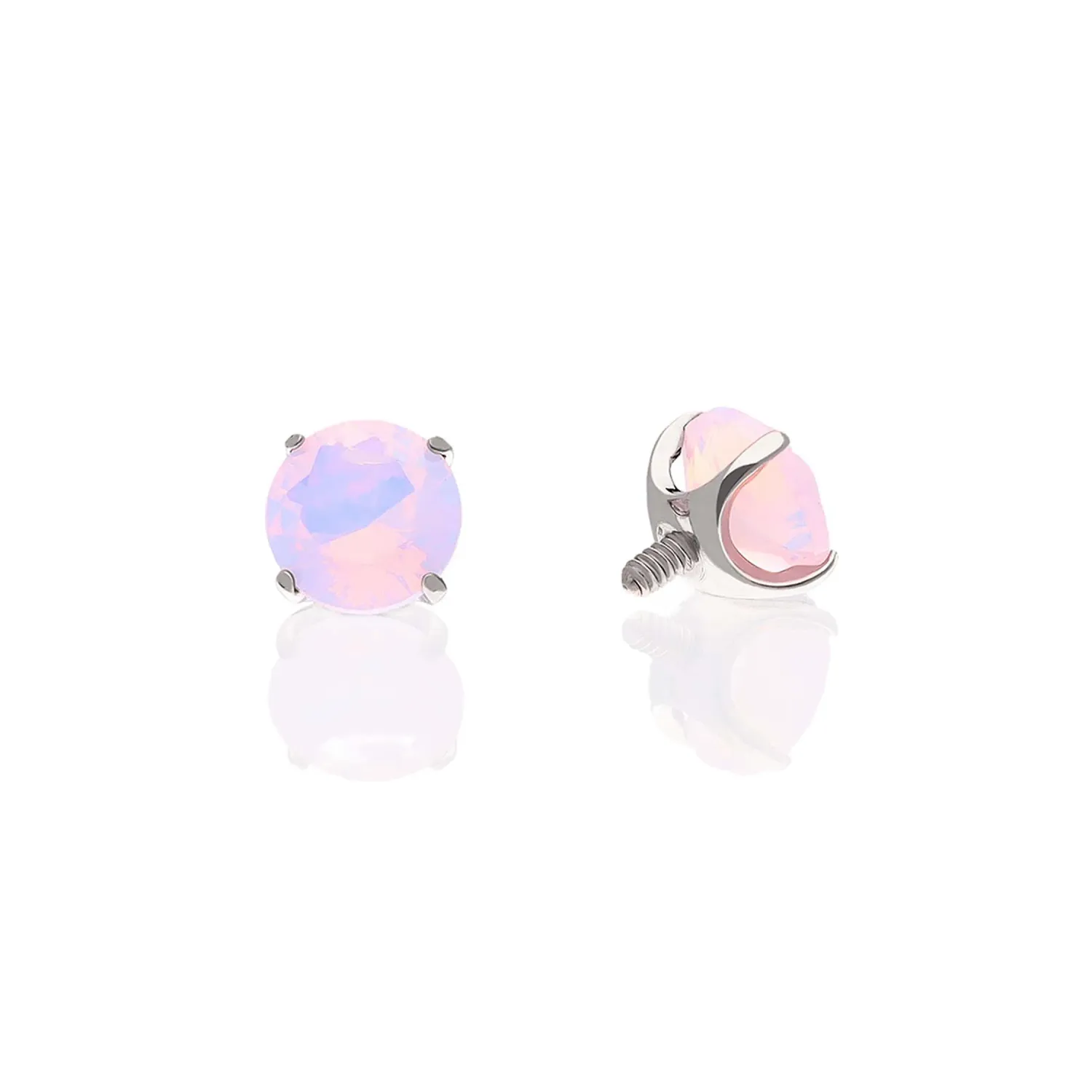 Tremun Titanium Threaded End Prong 2,0 - Light Peony Synthetic Opal Tremun Titanium Threaded End Prong 2,0 - Light Peony Synthetic Opal