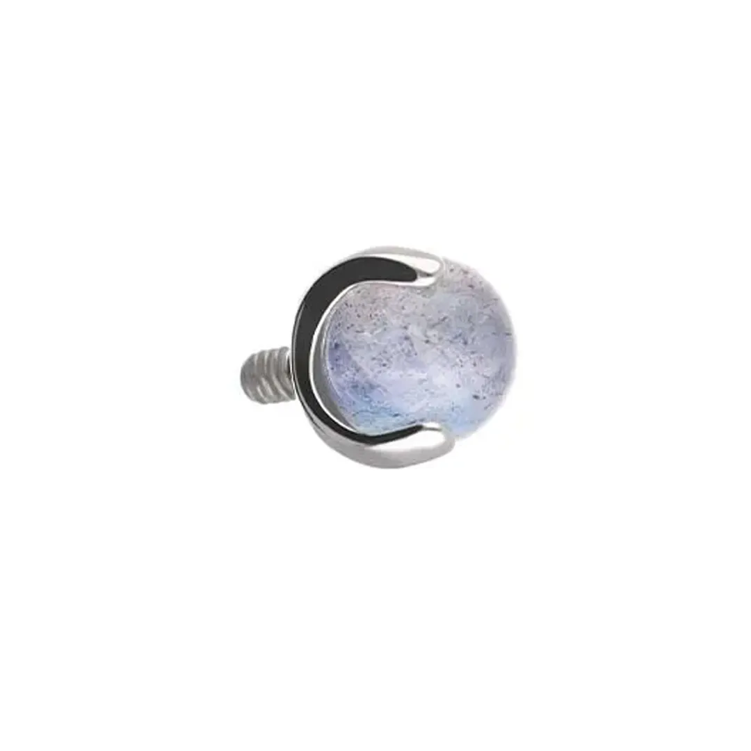 Tremun Titanium Threaded End Prong Set Ball - Labradorite