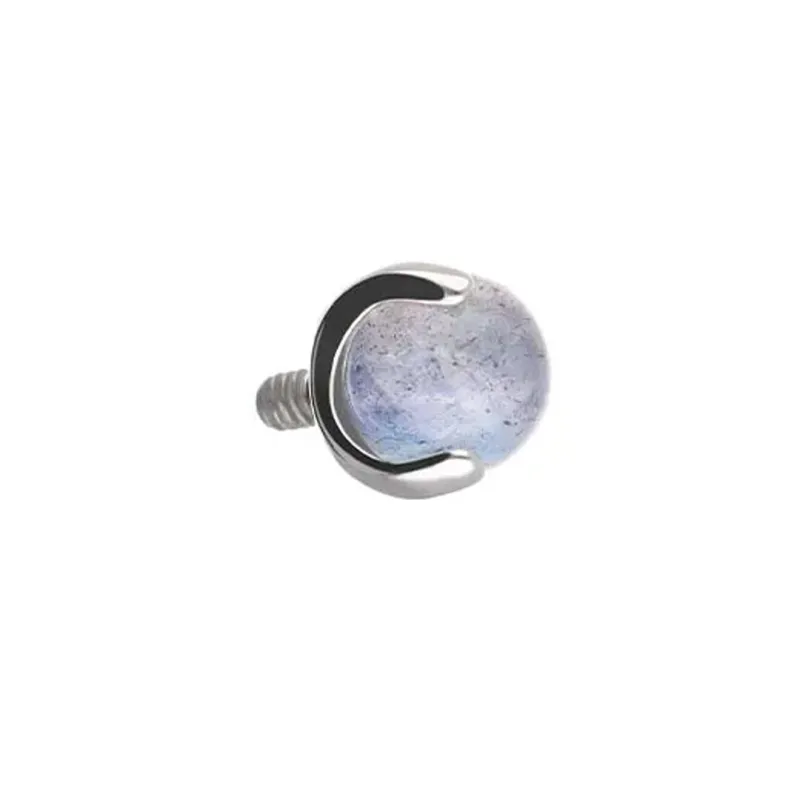 Tremun Titanium Threaded End Prong Set Ball - Labradorite