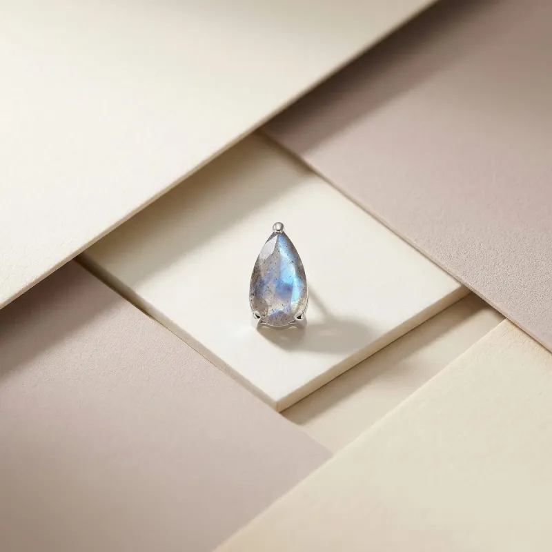 Tremun Titanium Threaded End Stacy - Labradorite