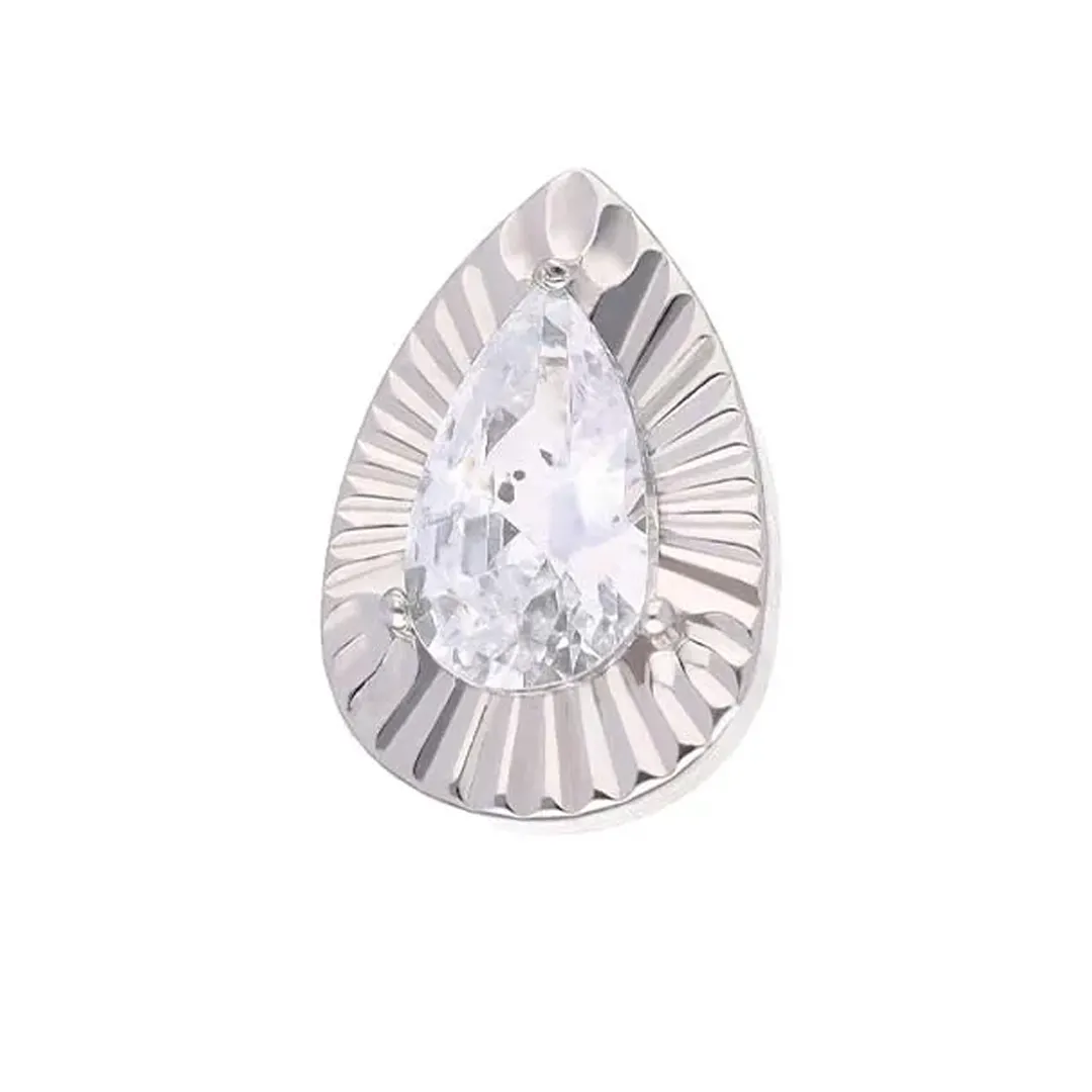 Tremun Titanium Threaded End Aurora - White CZ