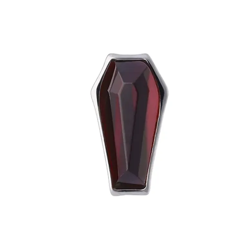 Tremun Titanium Threaded End Gem Coffin - Garnet