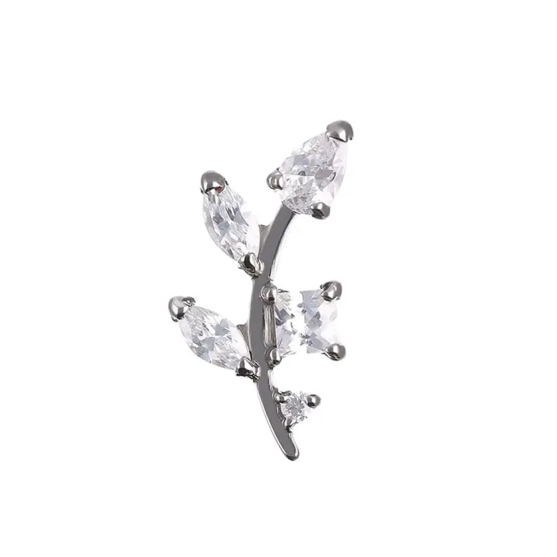 Tremun Titanium Threaded End Kristen - White CZ