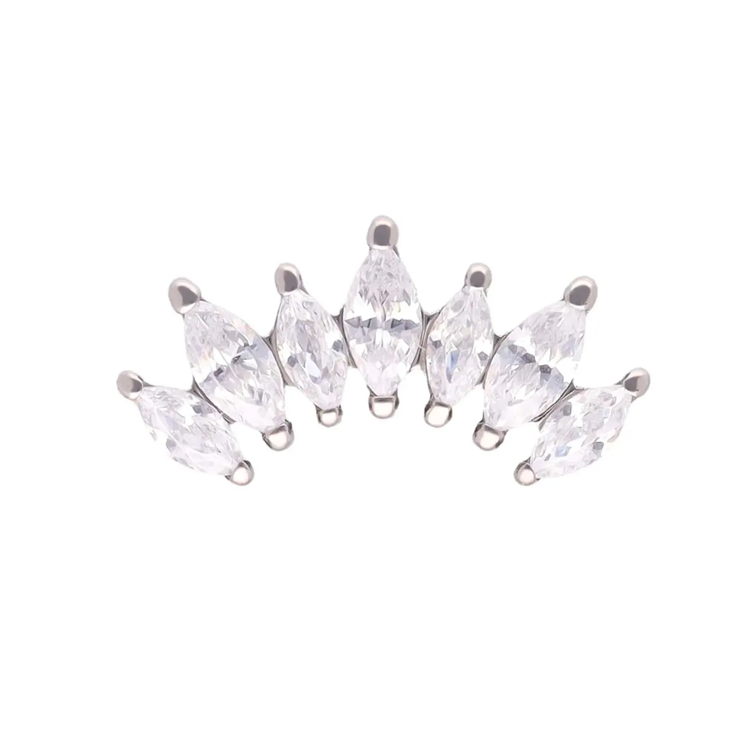 Tremun Titanium Threaded End Eva - White CZ