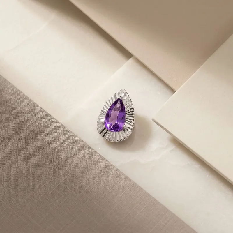 Tremun Titanium Threaded End Aurora - Amethyst