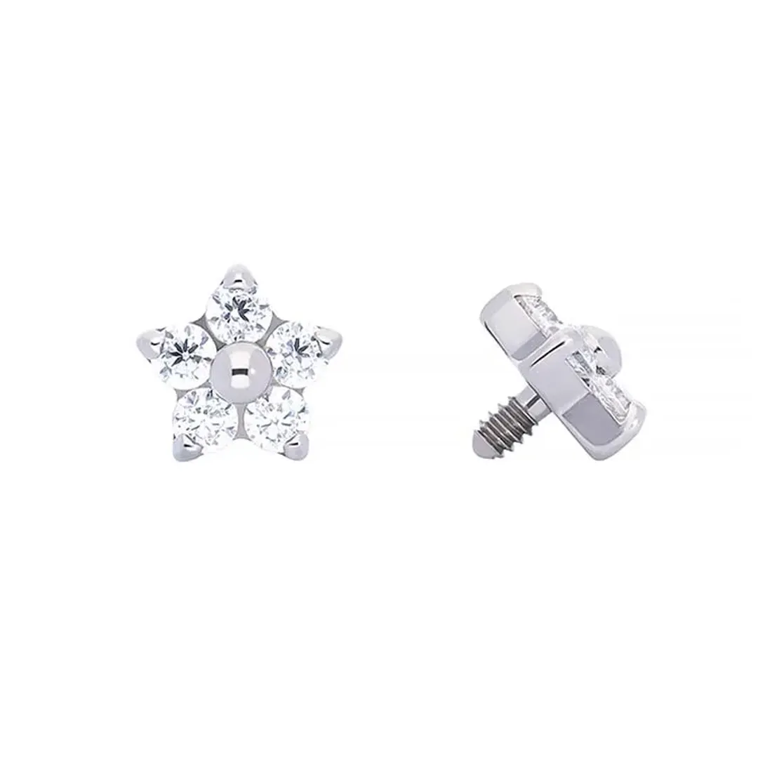 Tremun Titanium Threaded End Lori - White CZ Tremun Titanium Threaded End Lori - White CZ
