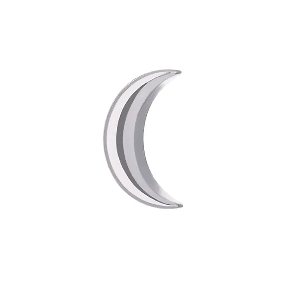Tremun Titanium Threaded End - Crescent Moon