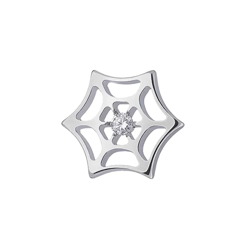 Tremun Titanium Threaded End Shadow Web - White CZ