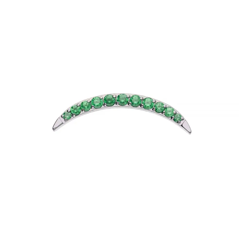 Tremun Titanium Threaded End Athena - Emerald CZ