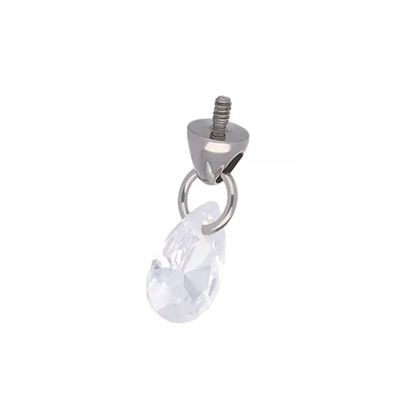 Tremun Titanium Threaded End Chandelier - White CZ