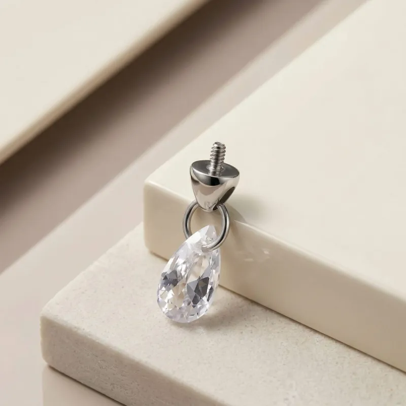 Tremun Titanium Threaded End Chandelier - White CZ