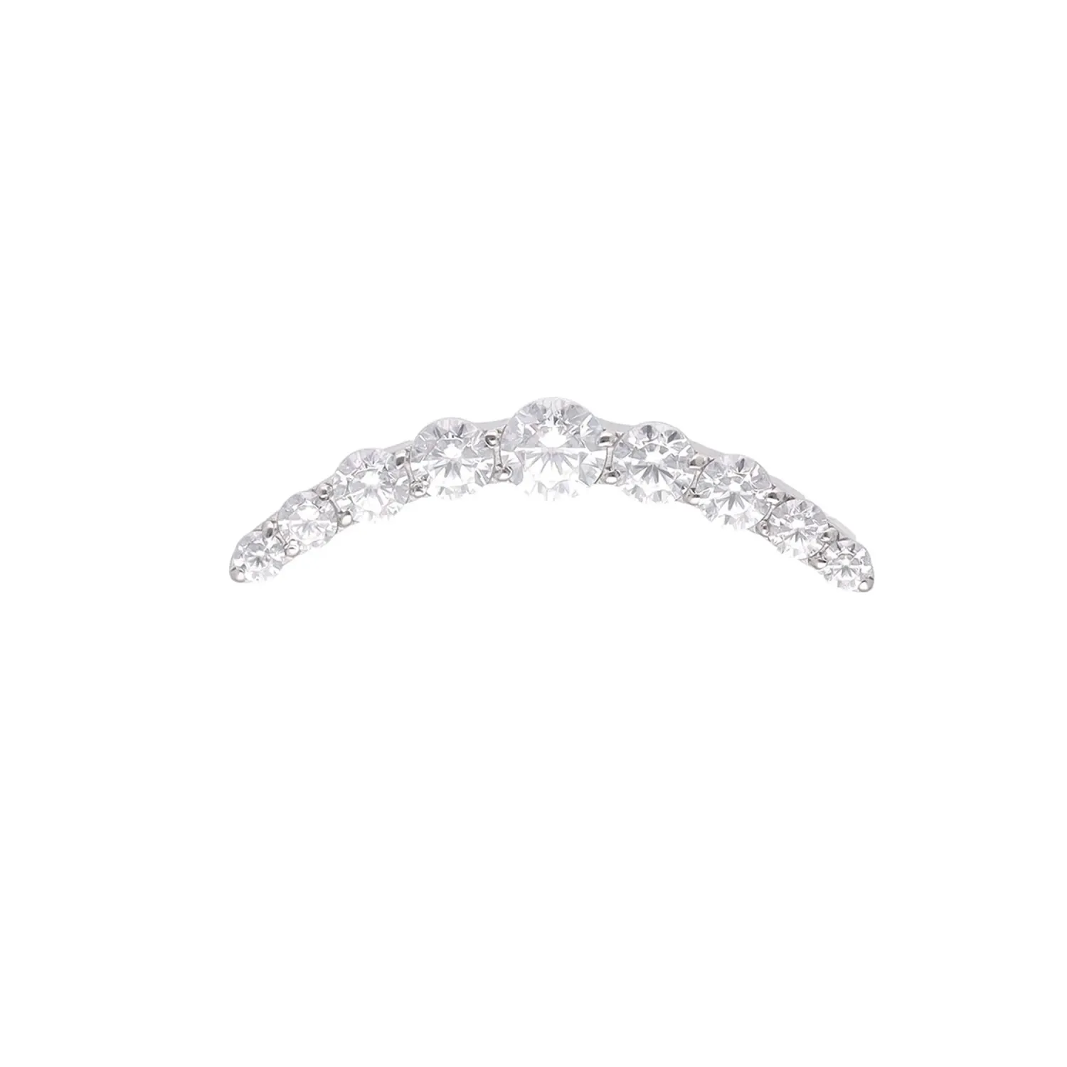 Tremun Titanium Threaded End Helena - White CZ
