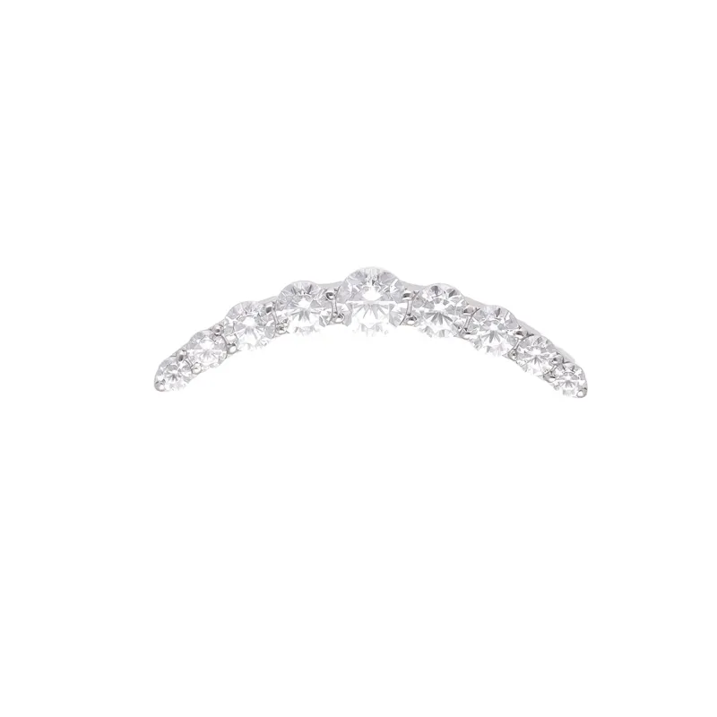 Tremun Titanium Threaded End Helena - White CZ