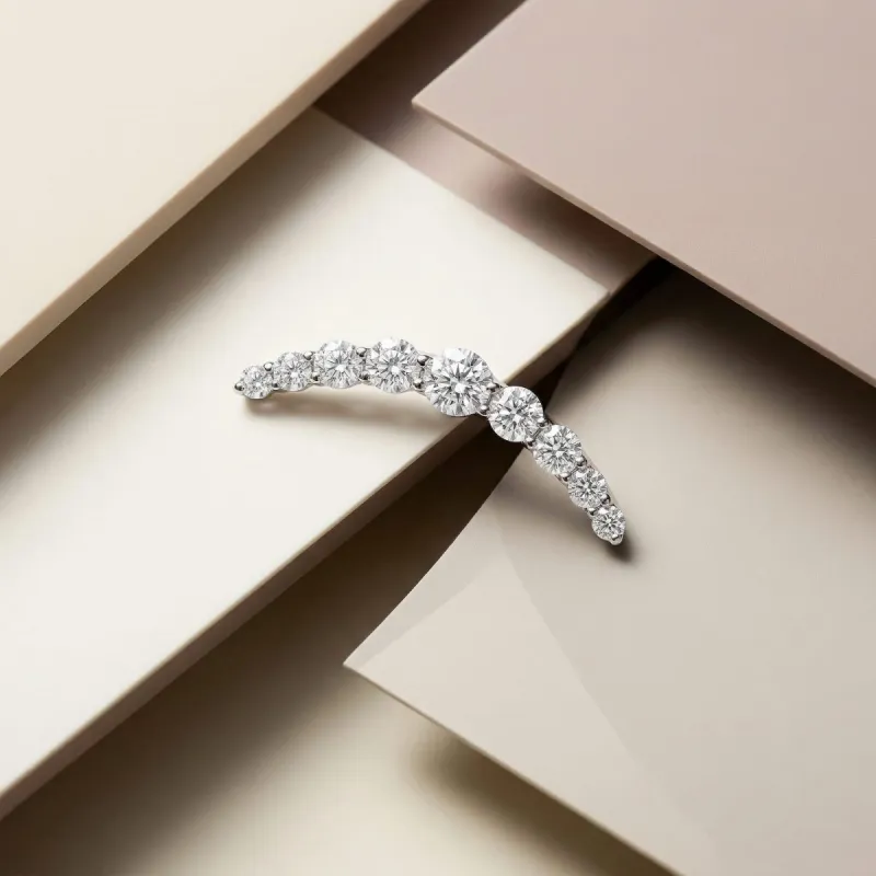 Tremun Titanium Threaded End Helena - White CZ