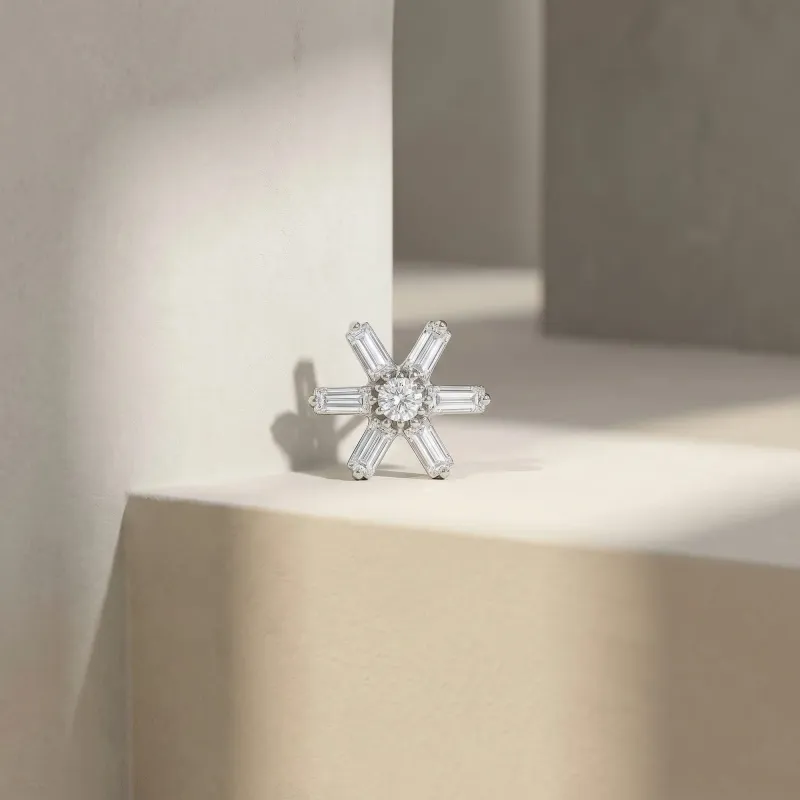 Tremun Titanium Threaded End Judy - White CZ