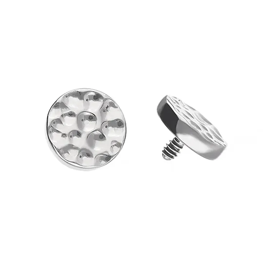 Tremun Titanium Threaded End - Hammered Disc Tremun Titanium Threaded End - Hammered Disc