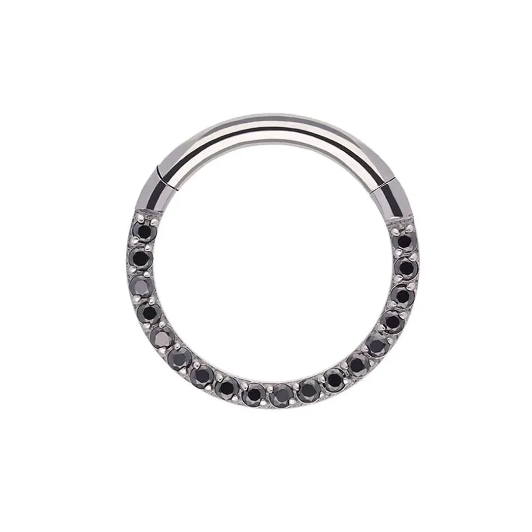 Tremun Titanium Lili Clicker - Black CZ