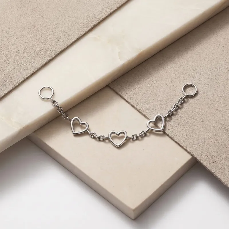 Tremun Niobium Heart Chain - Amora