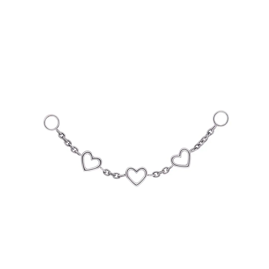 Tremun Niobium Heart Chain - Amora