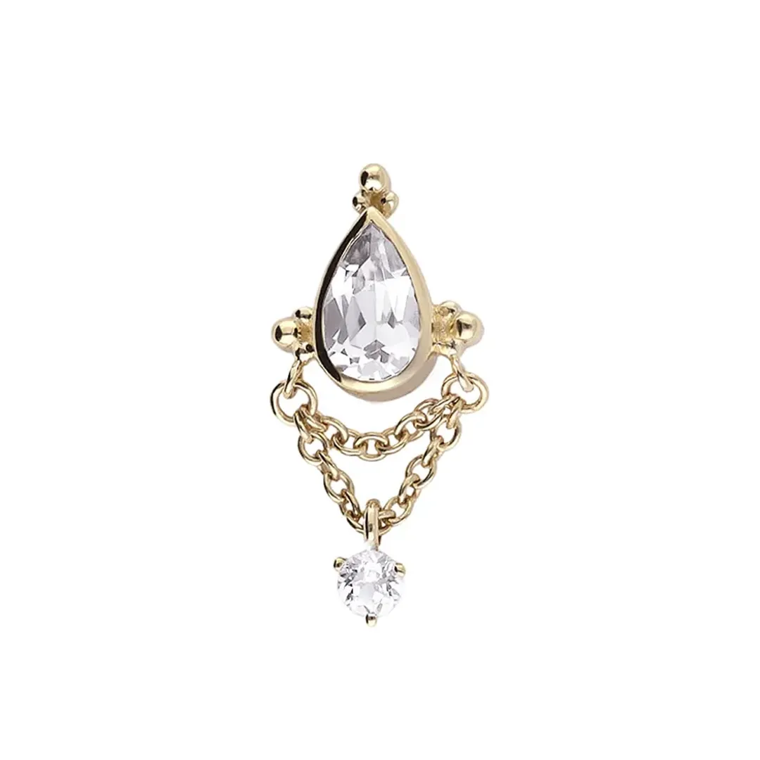 Tremun 14K Solid Yellow Gold Evelyn - Moissanite
