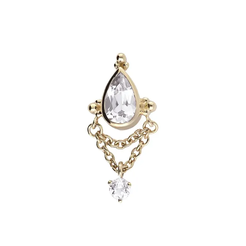Tremun 14K Solid Yellow Gold Evelyn - Moissanite
