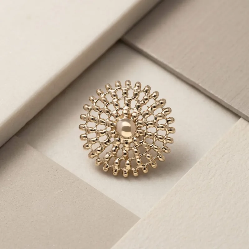 Tremun 14K Solid Yellow Gold Aulus