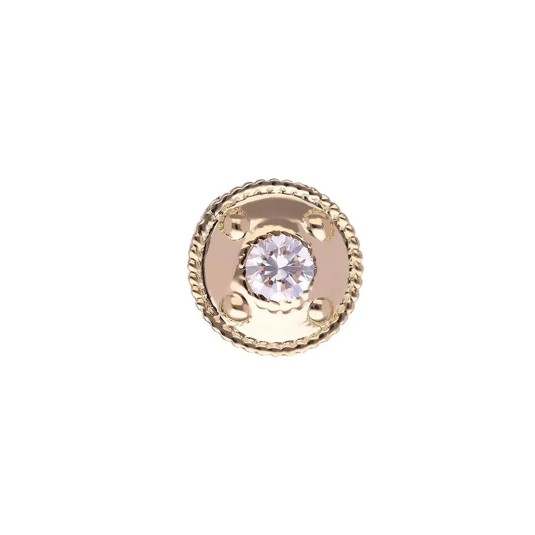 Tremun 14K Solid Yellow Gold Lucius - White CZ Tremun 14K Solid Yellow Gold Lucius - White CZ