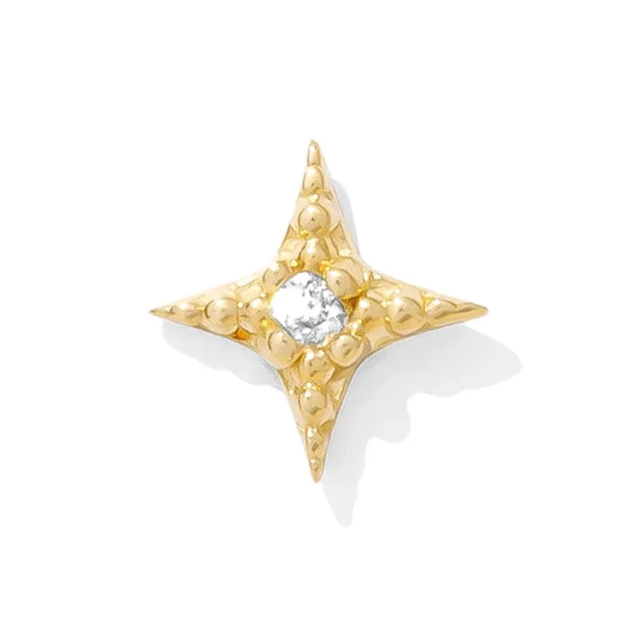 Tawapa 14K Solid Yellow Gold Starlight - White CZ Tawapa 14K Solid Yellow Gold Starlight - White CZ