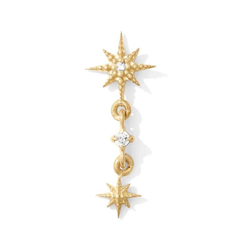 Tawapa 14K Solid Yellow Gold Lumina - White CZ