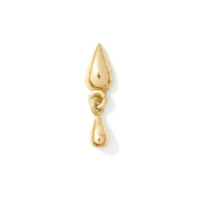 Tawapa 14K Solid Yellow Gold Storm Charm