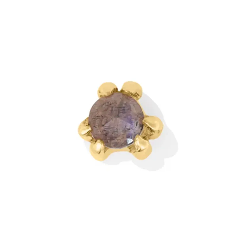 Tawapa 14K Solid Yellow Gold Iris - Labradorite