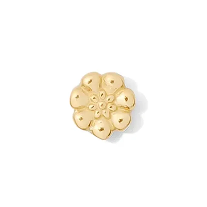 Tawapa 14K Solid Yellow Gold Daisy