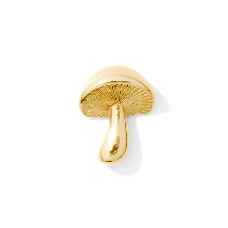 Tawapa 14K Solid Yellow Gold Mushroom