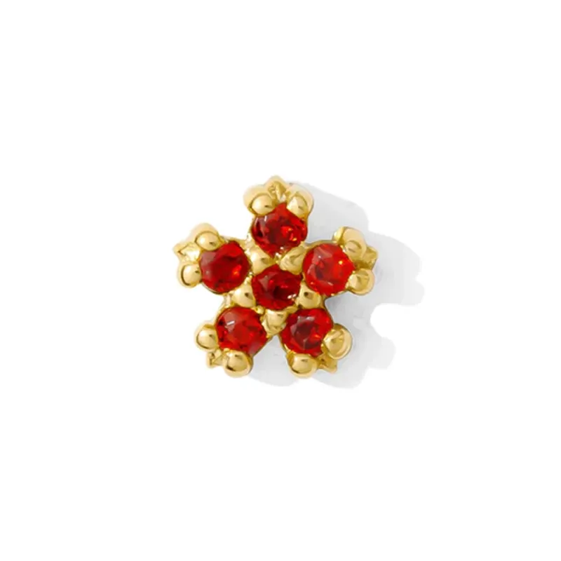 Tawapa 14K Solid Yellow Gold Pixie - Garnet