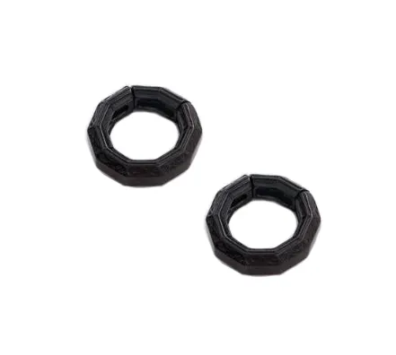 Tether Obsidian Plated Stainless Steel Earweights - Olympica Tether Obsidian Plated Stainless Steel Earweights - Olympica