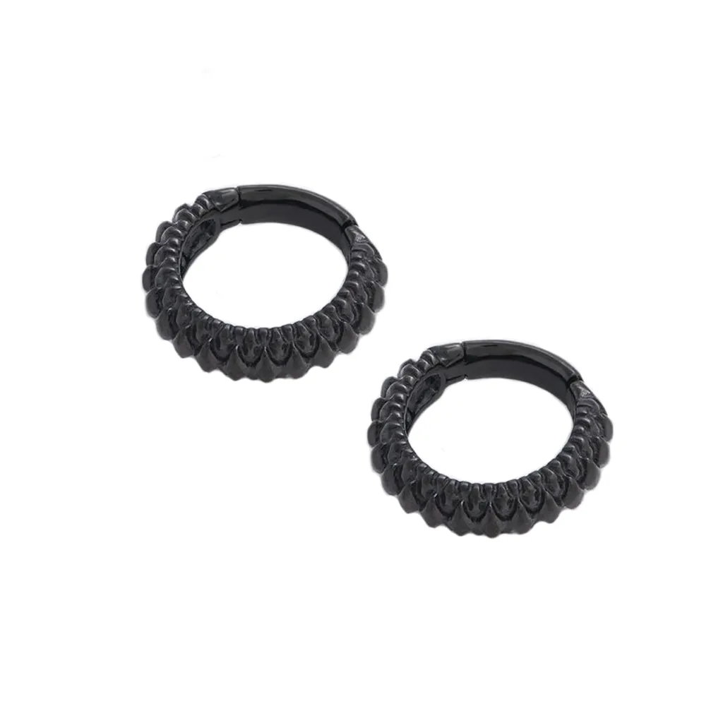 Tether Obsidian Plated Stainless Steel Vitae Earweights