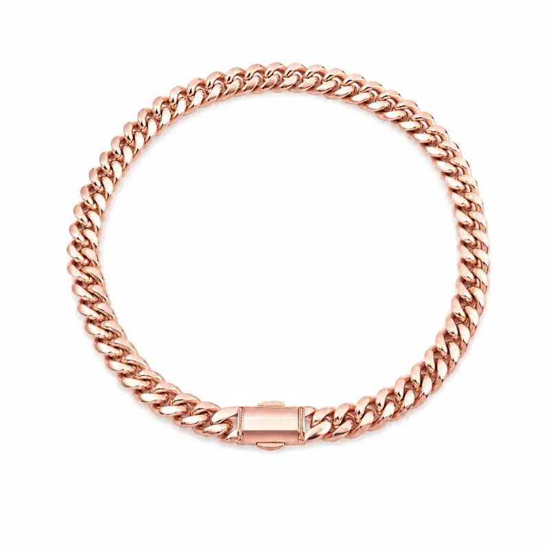 Tether Cuban Link Chain - Rose Gold Plated
