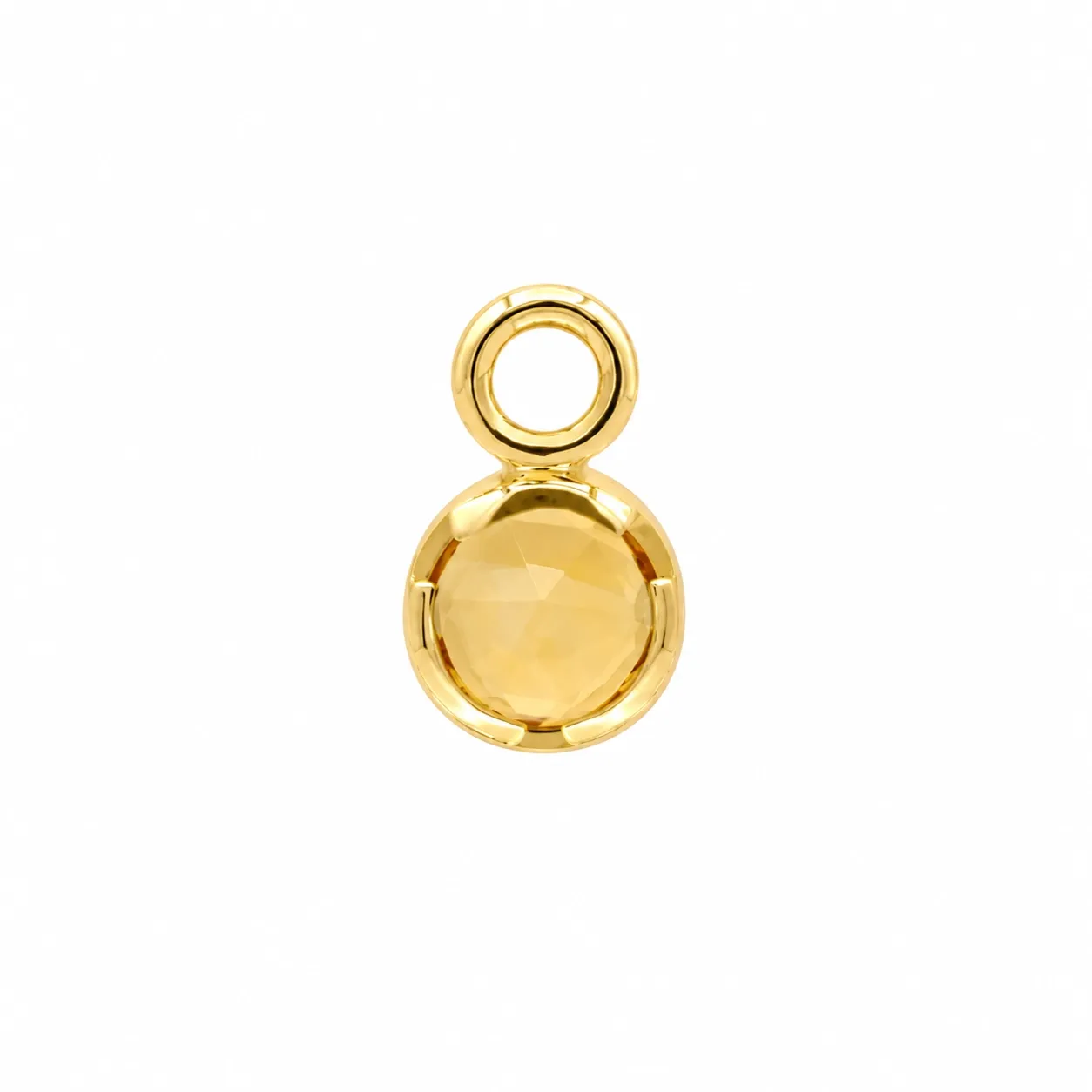 Tether 14K Solid Yellow Gold Luka Charm - Citrine