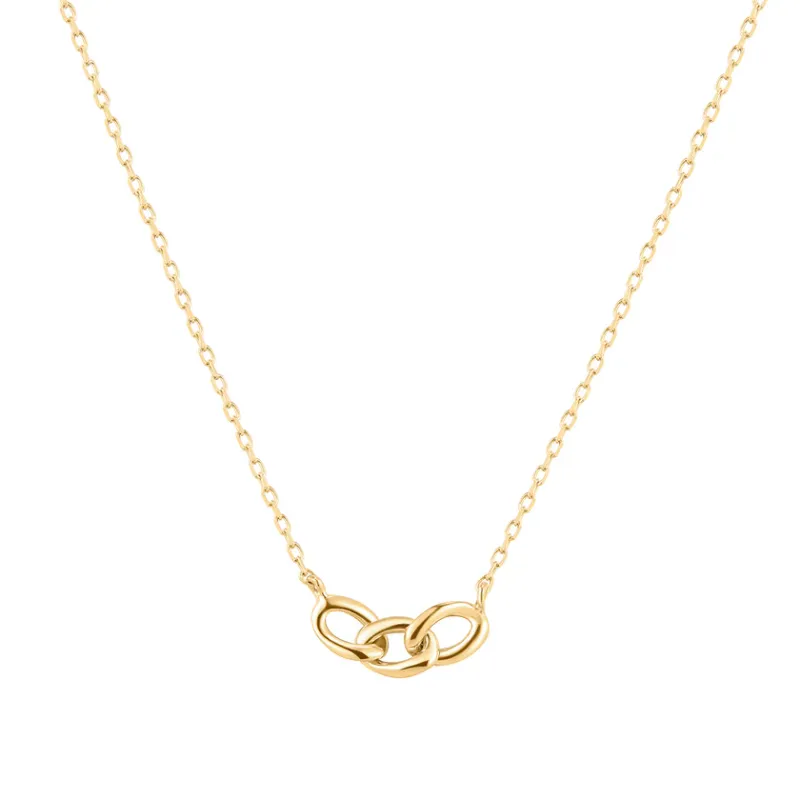 Buddha Jewelry & Rion Colab 14K Solid Gold Triple Link Chain