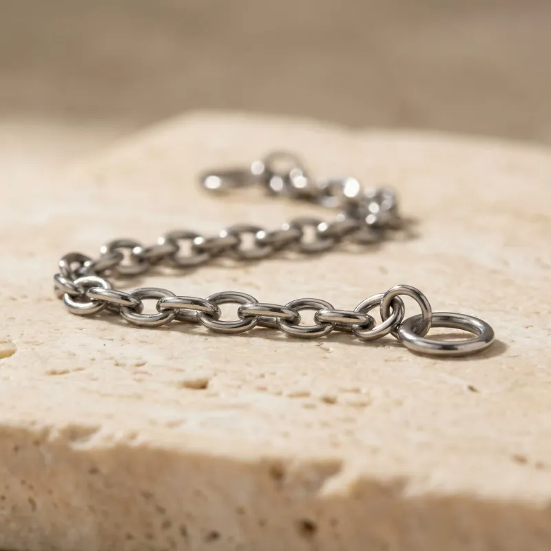 Tremun Niobium Chain With Titanium Jump Rings