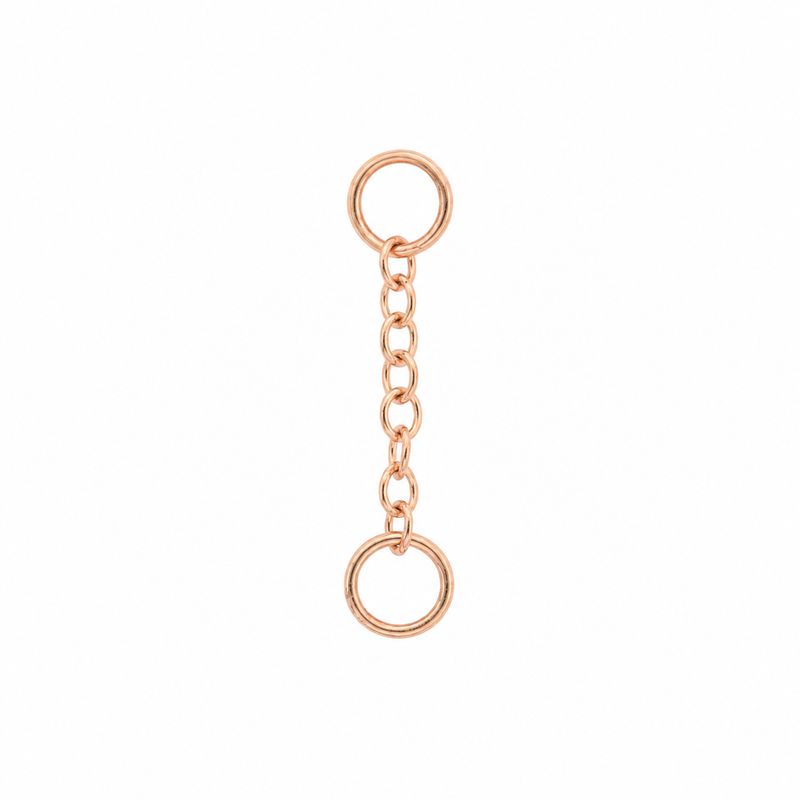 Alchemy Adornment 14K Solid Rose Gold Cable Chain
