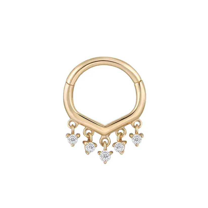 Buddha Jewelry 14K Solid Gold Guestlist Clicker Ring